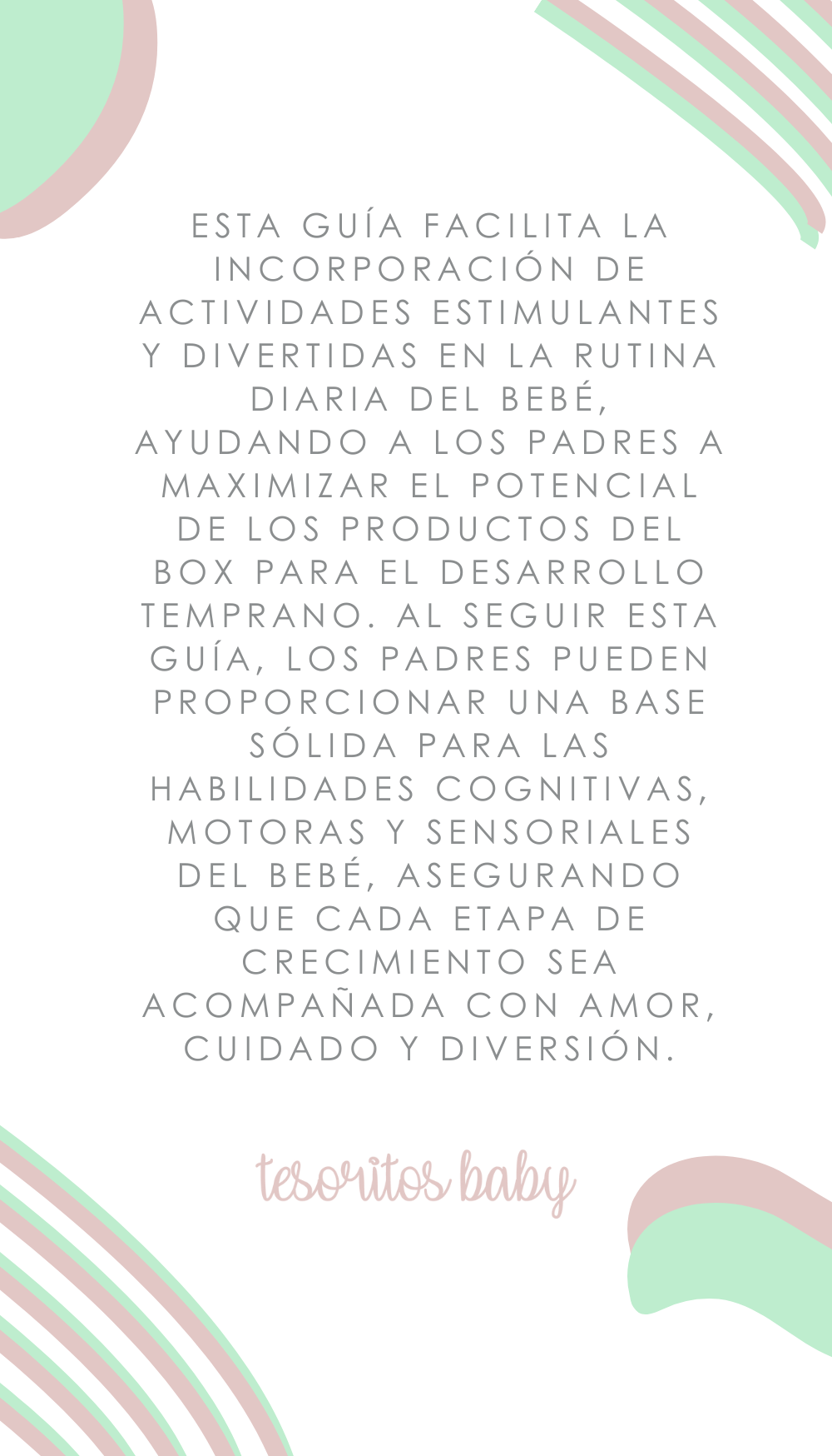 Box de Estimulación para Bebés de 0-12 Meses: "Creciendo y Descubriendo" - Tesoritos Baby