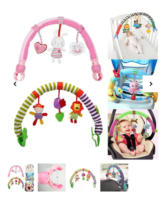 ARCO SONAJERO DE ESTIMULACIÓN PARA COCHE Y CUNA - Tesoritos Baby