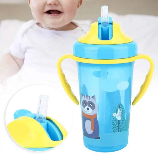 VASOS CON ASAS Y SISTEMA DE BOMBILLA ANTIDERRAME PARA BEBÉ - Tesoritos Baby