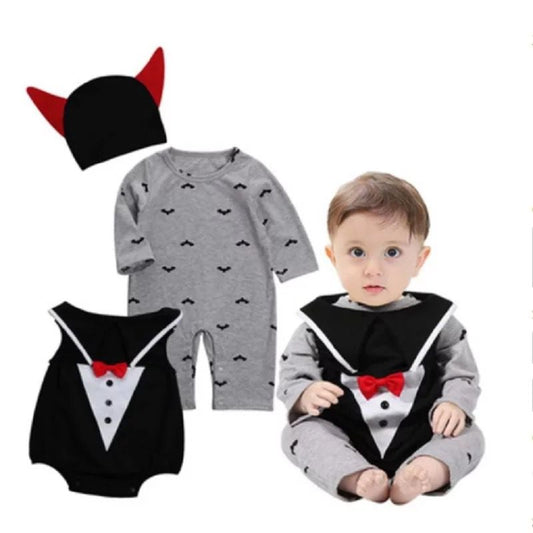 TRAJE DISFRAZ VAMPIRO HALLOWEEN NIÑO - Tesoritos Baby